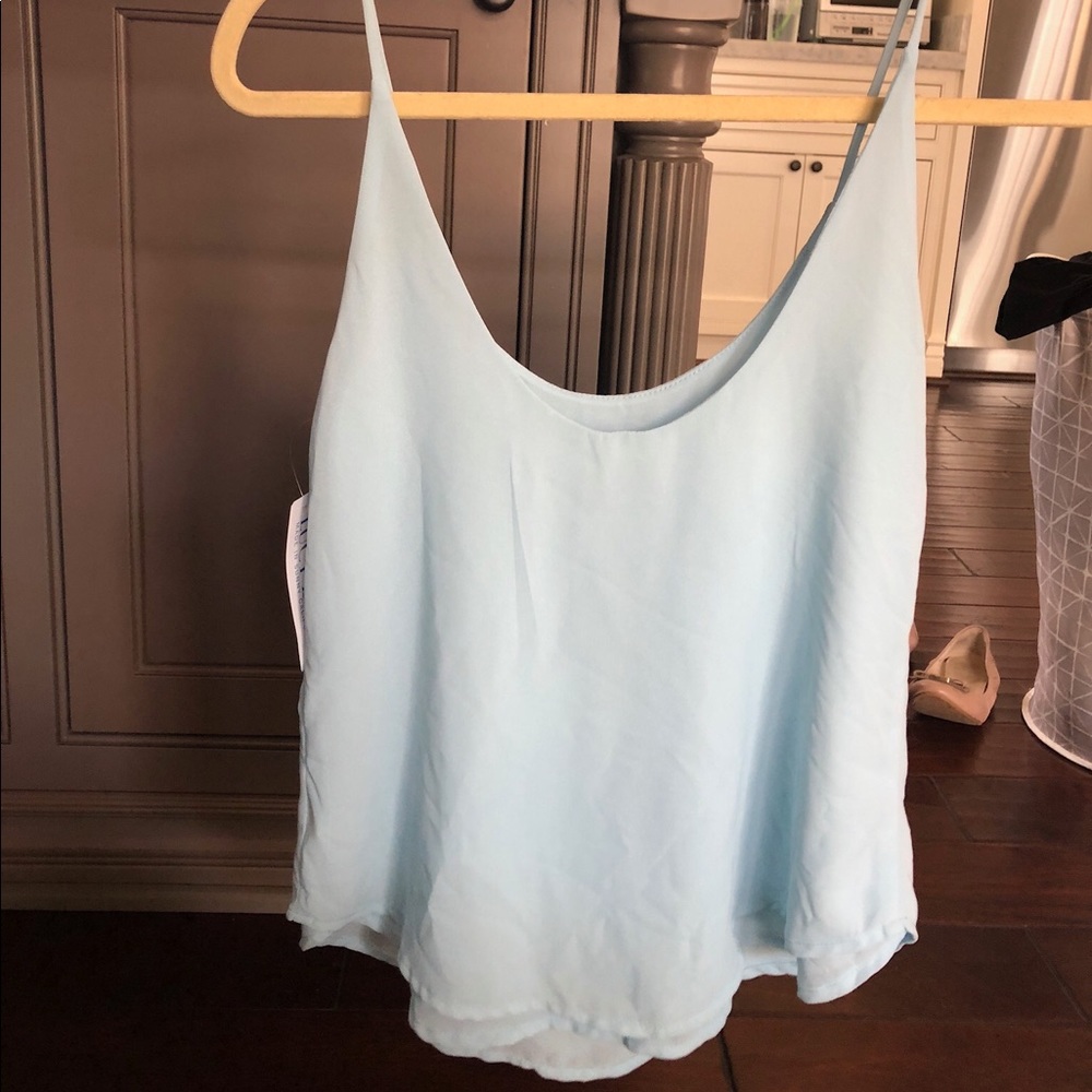 NEVER WORN LUCY LOVE LIGHT BLUE TANK TOP